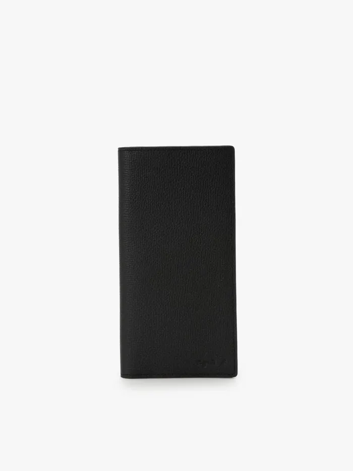 MenWomen Agns B Small Leather Goods Black Long Leather Wallet