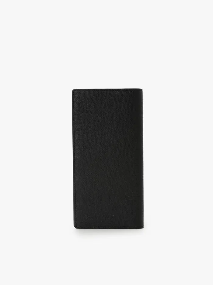 MenWomen Agns B Small Leather Goods Black Long Leather Wallet