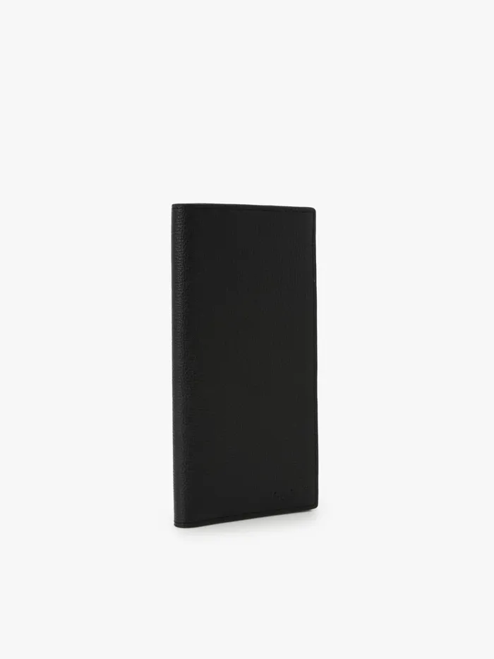 MenWomen Agns B Small Leather Goods Black Long Leather Wallet