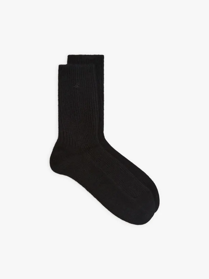 MenWomen Agns B Socks and Underwear Black Cashmere Willy Socks