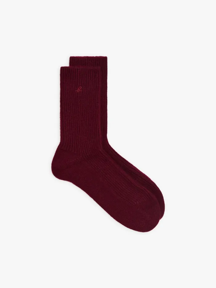 MenWomen Agns B Socks and Underwear Red Cashmere Willy Socks