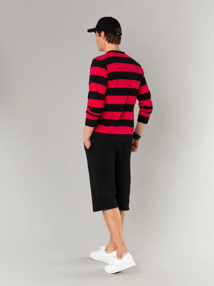 MenWomen Agns B Tshirts and Polo Shirts Black And Red Coulos Tshirt With Wide Stripes