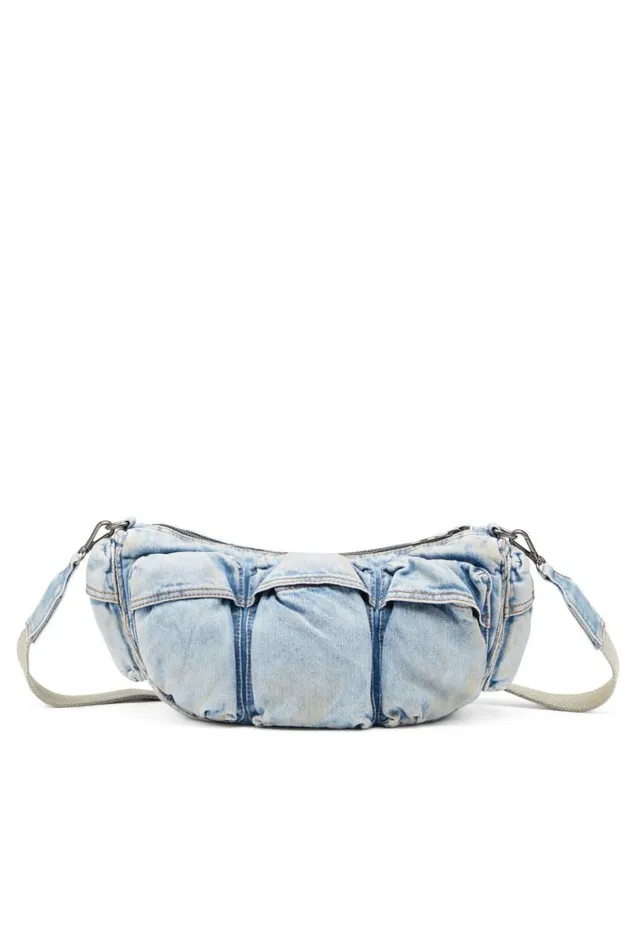 MenWomen Diesel Crossbody Bags REEDITION TRAVEL 3000 SHOULDER BAG X Light Blue MenWomen Diesel Crossbody Bags REEDITION TRAVEL 3000 SHOULDER BAG X Light Blue