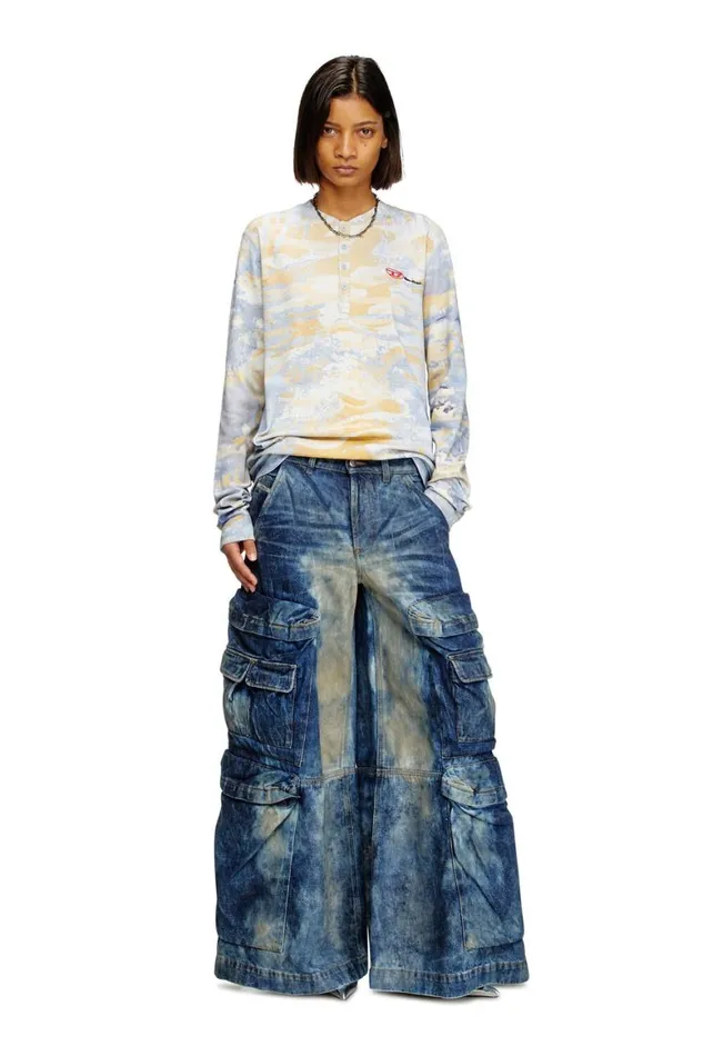 MenWomen Diesel Diesel X Damiano David Relaxed Jeans DGiappo 0DBCW Dark Blue MenWomen Diesel Diesel X Damiano David Relaxed Jeans DGiappo 0DBCW Dark Blue