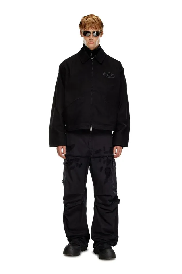 MenWomen Diesel Jackets JTAYLORBLEACH Black