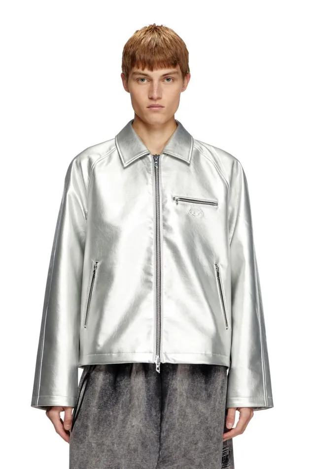 MenWomen Diesel Jackets JTHOME Silver MenWomen Diesel Jackets JTHOME Silver