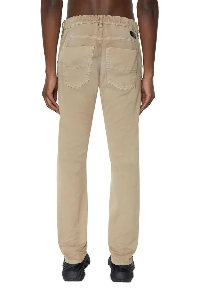MenWomen Diesel Jeans Regular 2030 DKrooley Joggjeans 0670M Light Brown