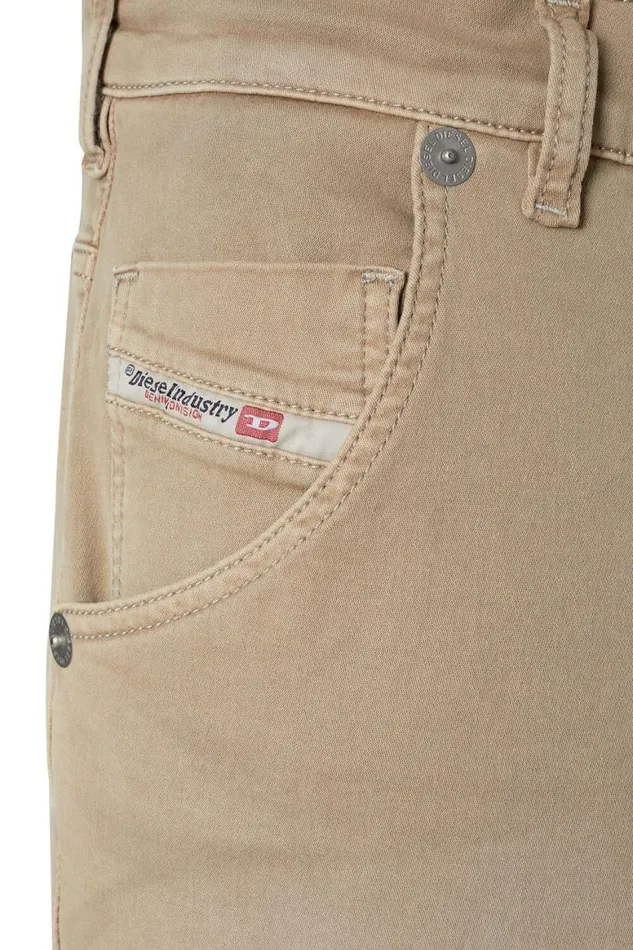 MenWomen Diesel Jeans Regular 2030 DKrooley Joggjeans 0670M Light Brown