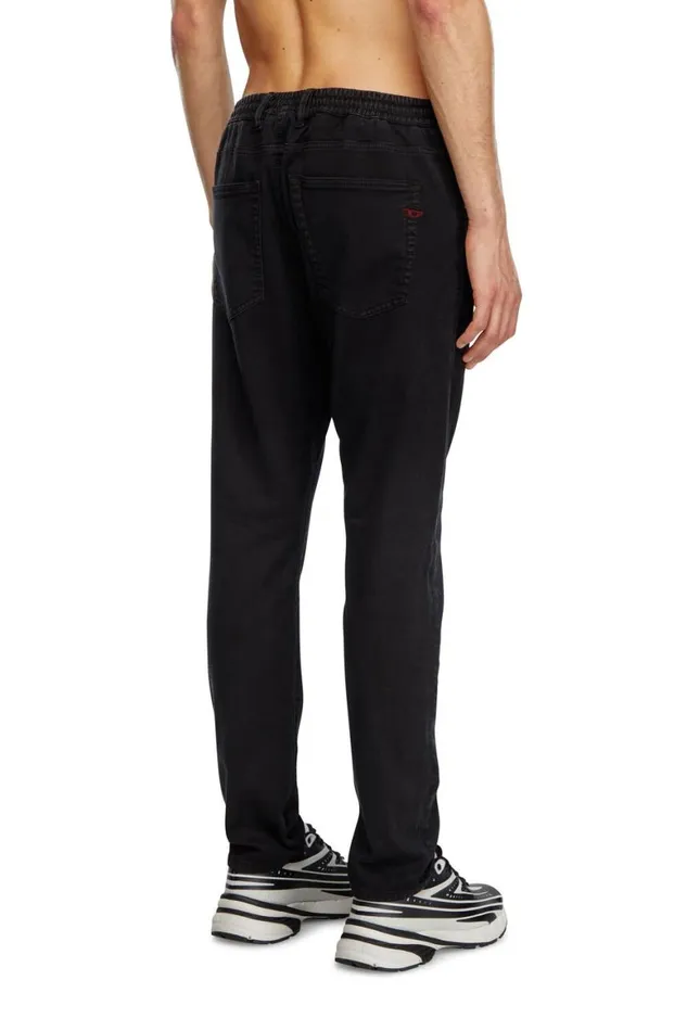 MenWomen Diesel Jeans Regular 2030 DKrooley Joggjeans 068NH Blackdark Grey