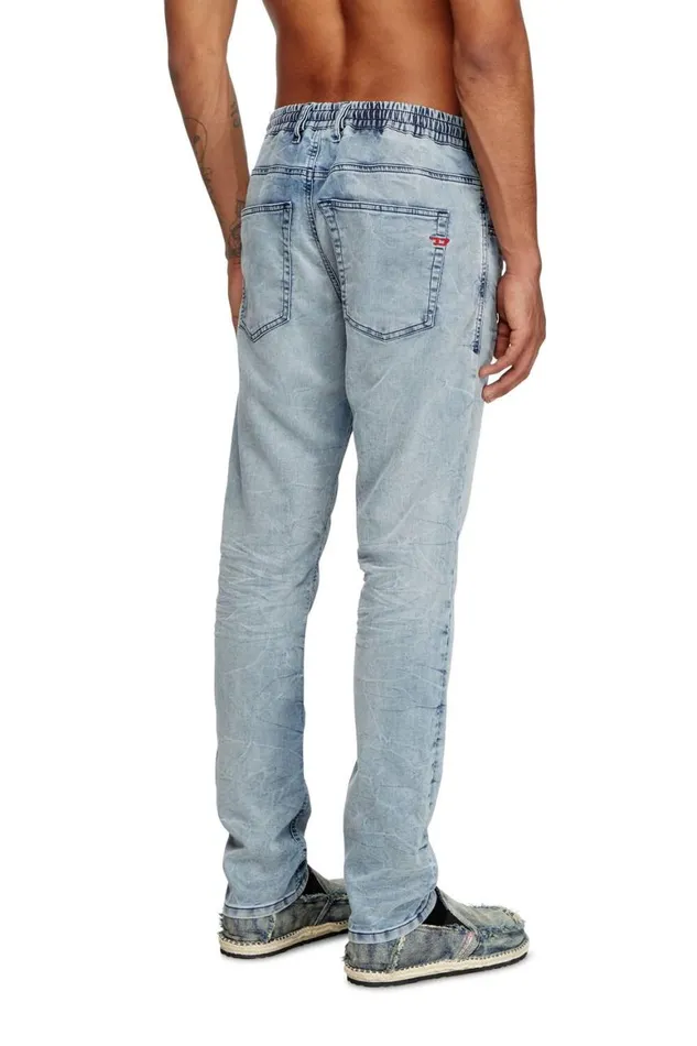 MenWomen Diesel Jeans Regular 2030 DKrooley Joggjeans 068PK Light Blue