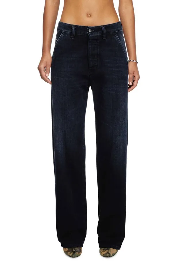 MenWomen Diesel Jeans Regular Jeans DPhantchino 09L54 Dark Blue
