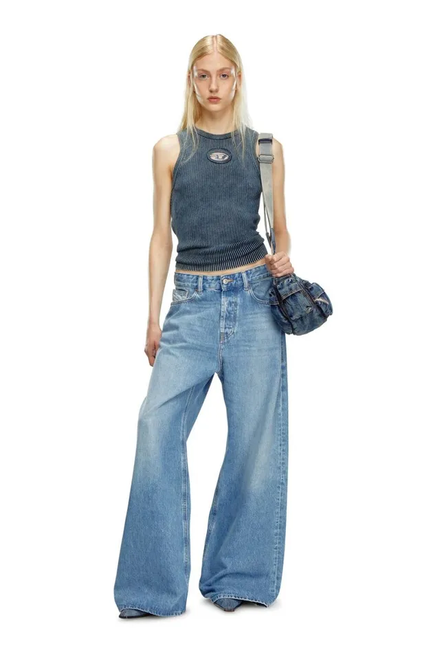 MenWomen Diesel Jeans Relaxed Jeans 1996 DSire 09I29 Light Blue