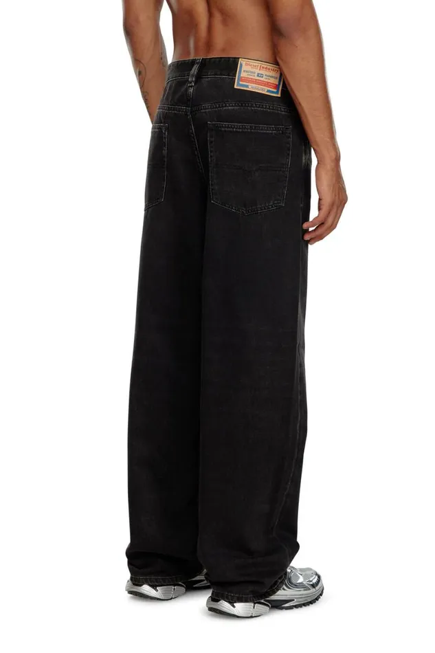 MenWomen Diesel Jeans Relaxed Jeans 2001 DMacro 09I35 Blackdark Grey