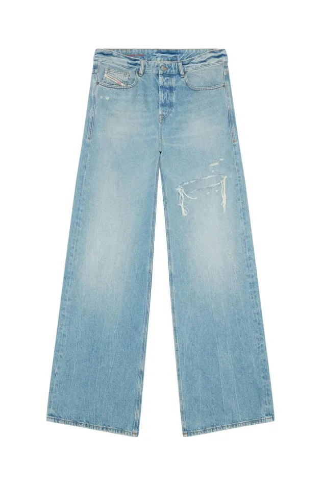 MenWomen Diesel Jeans Relaxed Jeans DRise 09E25 Light Blue
