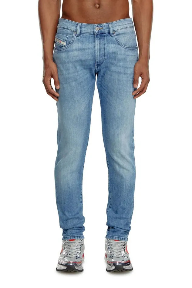 MenWomen Diesel Jeans Slim Jeans 2019 DStrukt 0GRDI Light Blue