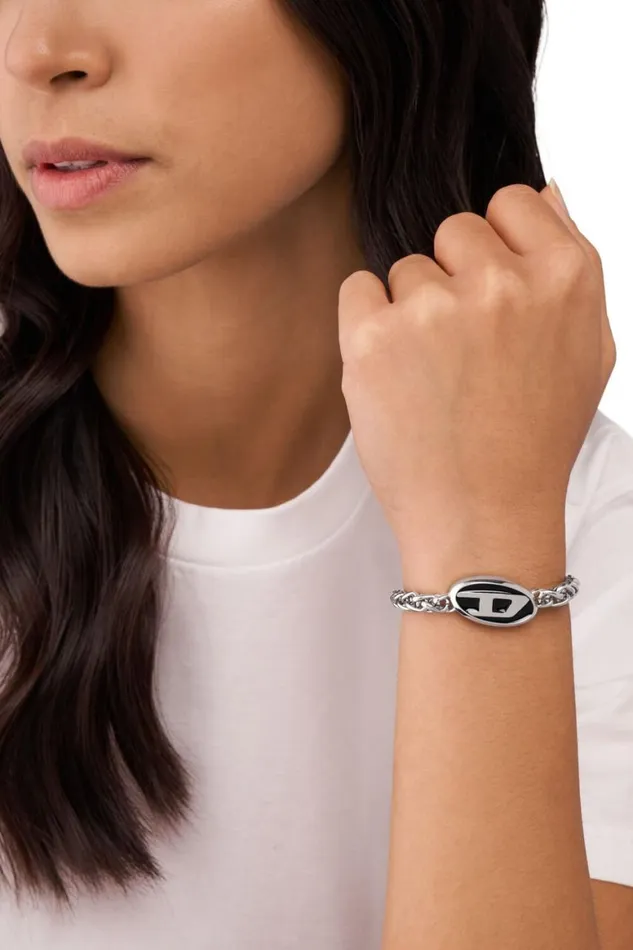 MenWomen Diesel Jewelry DX1469 Silverblack MenWomen Diesel Jewelry DX1469 Silverblack