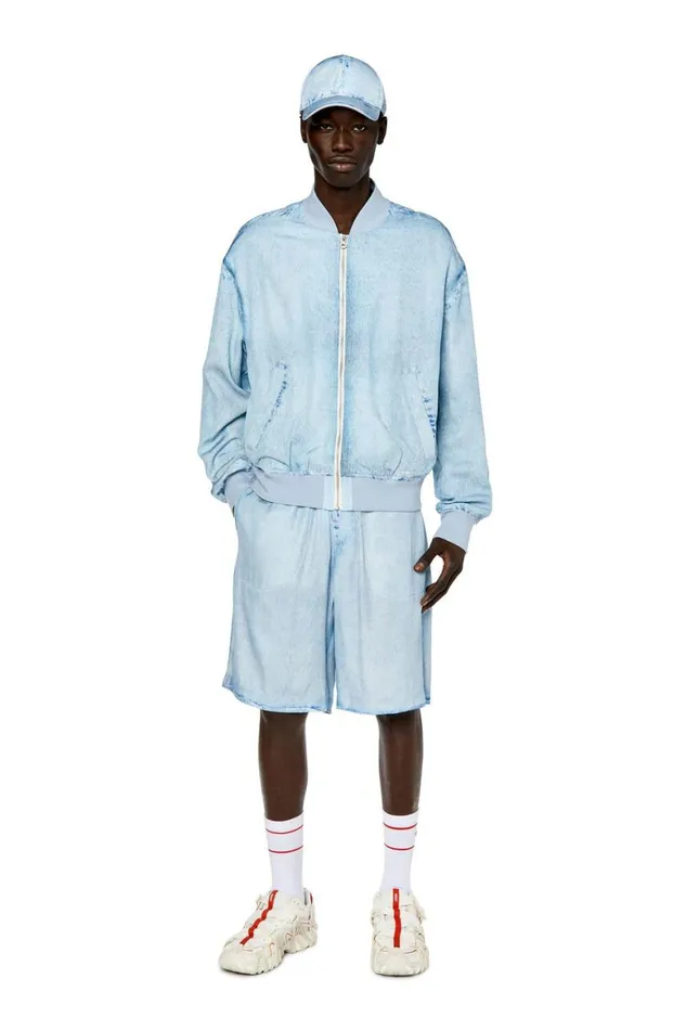 MenWomen Diesel Pants and Shorts PFERGDNM Light Blue