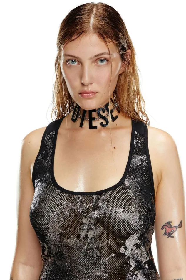 MenWomen Diesel Savage X Fenty CFINISHNETSLEEPSLIP Blacksilver