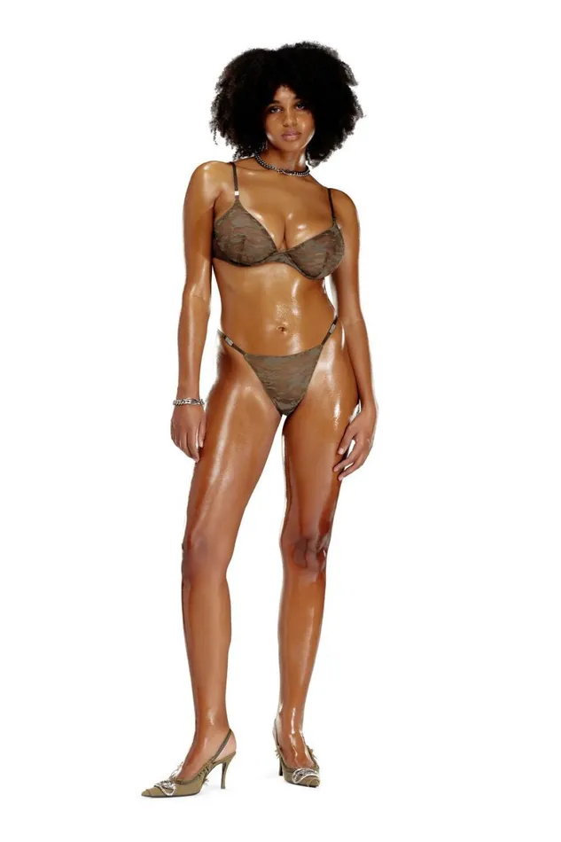 MenWomen Diesel Savage X Fenty CAMOLACESTRINGTHONG Brown MenWomen Diesel Savage X Fenty CAMOLACESTRINGTHONG Brown