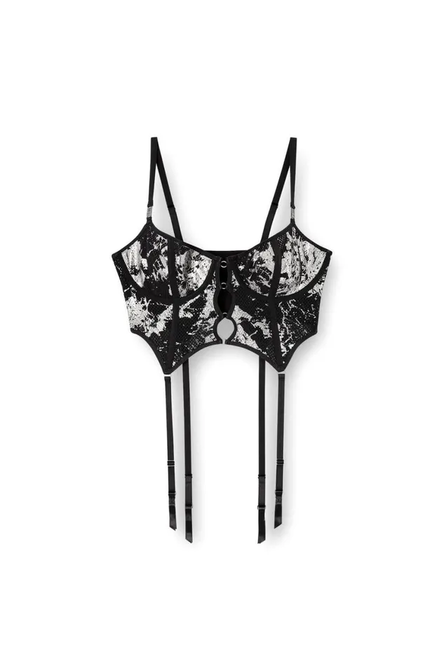 MenWomen Diesel Savage X Fenty FISHNETBUSTIER Blacksilver MenWomen Diesel Savage X Fenty FISHNETBUSTIER Blacksilver
