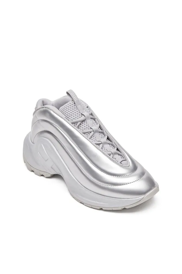 MenWomen Diesel Sneakers SDRUNNER X Silver MenWomen Diesel Sneakers SDRUNNER X Silver