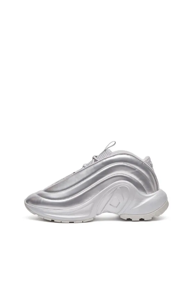 MenWomen Diesel Sneakers SDRUNNER X Silver MenWomen Diesel Sneakers SDRUNNER X Silver