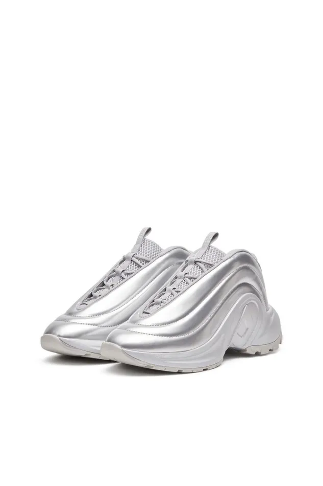 MenWomen Diesel Sneakers SDRUNNER X Silver MenWomen Diesel Sneakers SDRUNNER X Silver