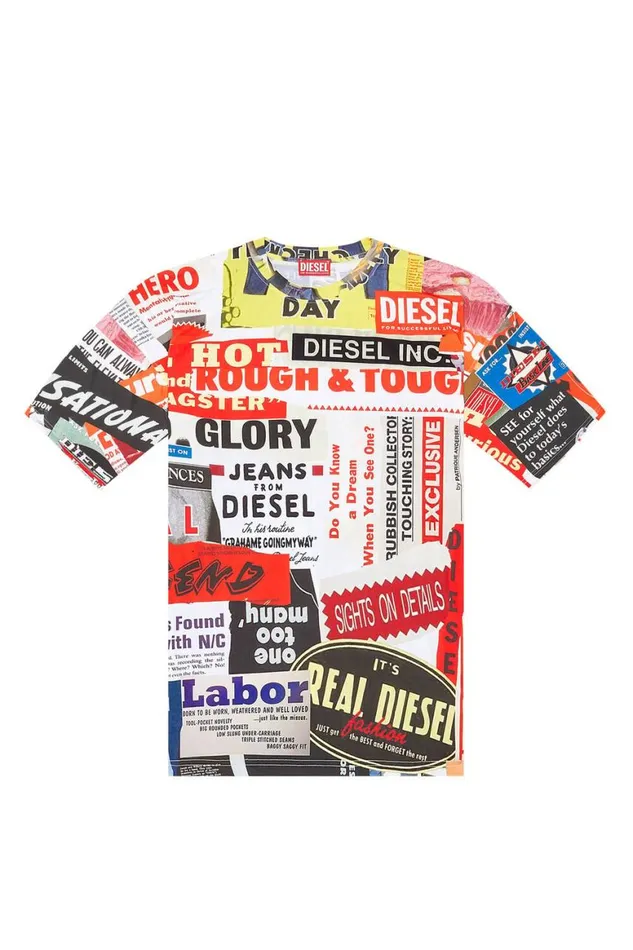 MenWomen Diesel TShirts and Polos ANN45TBOXT Whitered