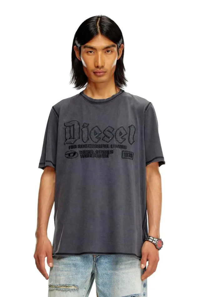 MenWomen Diesel TShirts and Polos TRAWJUST Black