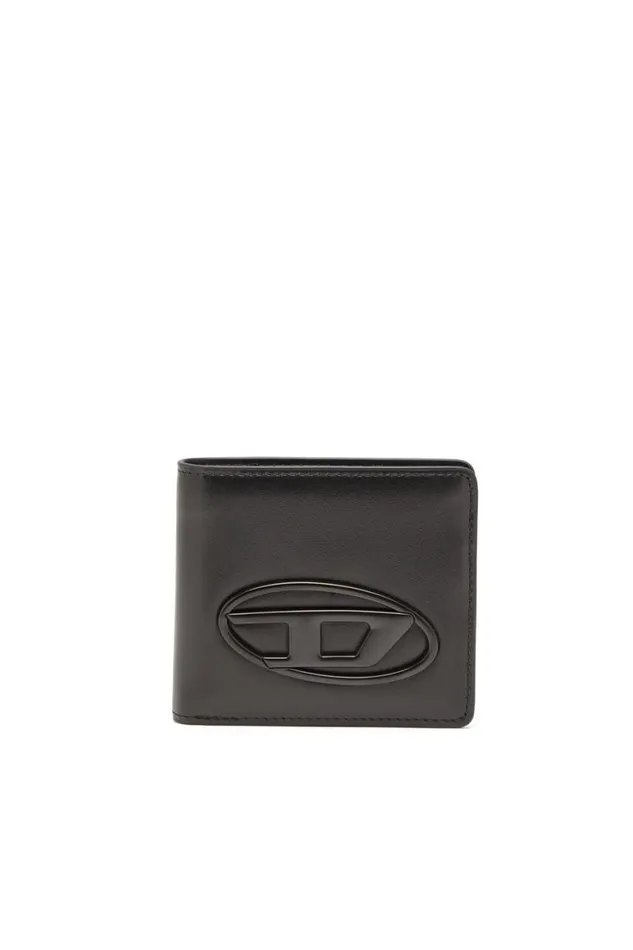 MenWomen Diesel Wallets HOLID BI FOLD COIN S 3D Black