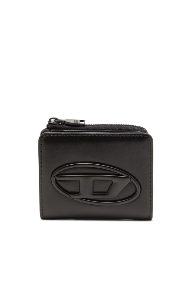 MenWomen Diesel Wallets HOLID CARD HOLDER ZIP L Black
