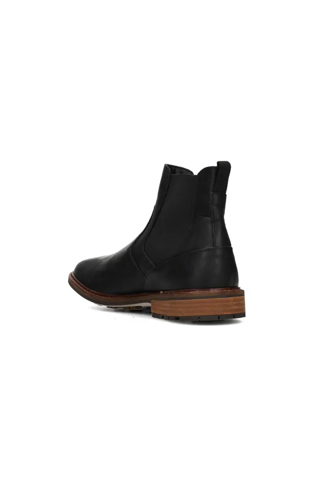 Mens Liverpool Los Angeles Boots WARREN BURNISHED LEATHER BOOT Black