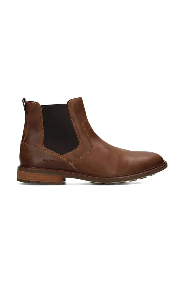 Mens Liverpool Los Angeles Boots WARREN BURNISHED LEATHER BOOT Dark Brown