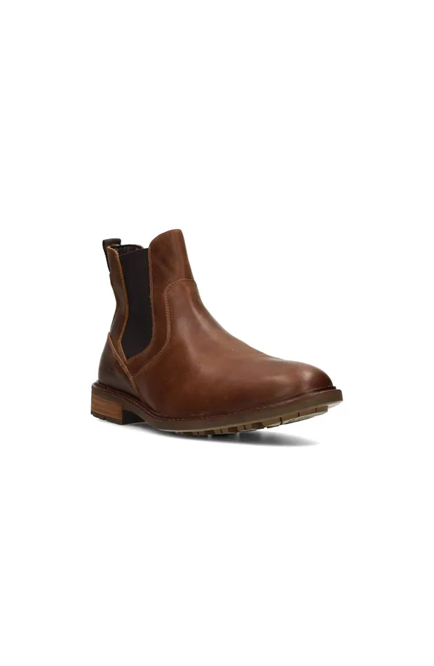 Mens Liverpool Los Angeles Boots WARREN BURNISHED LEATHER BOOT Dark Brown