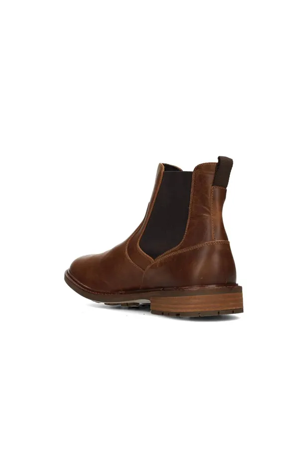 Mens Liverpool Los Angeles Boots WARREN BURNISHED LEATHER BOOT Dark Brown