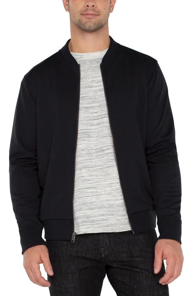Mens Liverpool Los Angeles Jackets and Blazers BOMBER JACKET Black