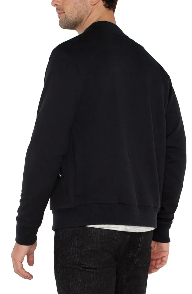 Mens Liverpool Los Angeles Jackets and Blazers BOMBER JACKET Black