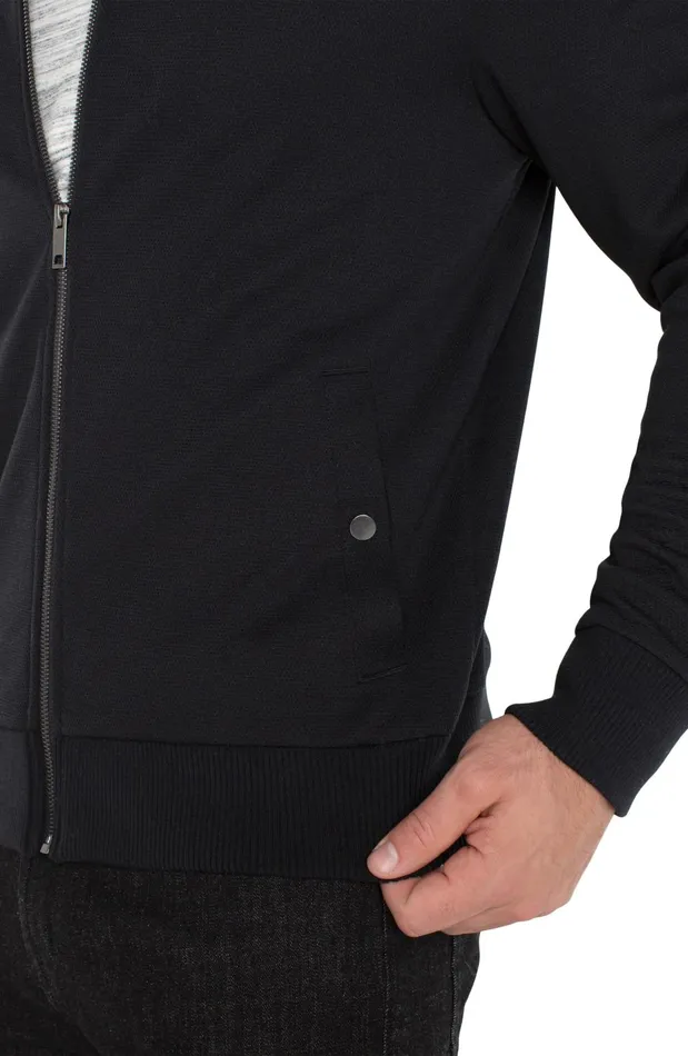 Mens Liverpool Los Angeles Jackets and Blazers BOMBER JACKET Black