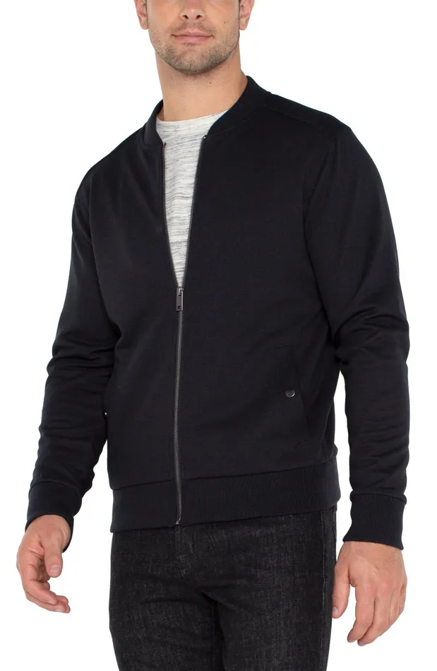 Mens Liverpool Los Angeles Jackets and Blazers BOMBER JACKET Black