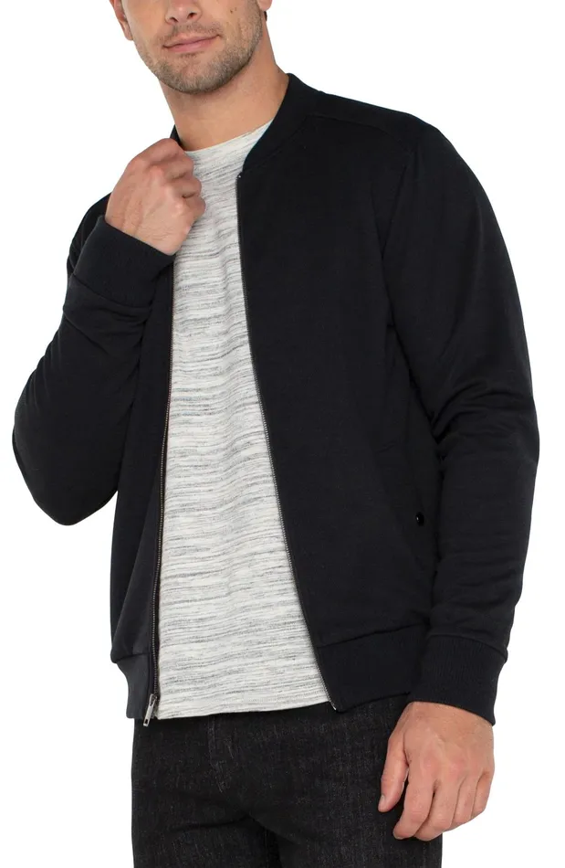 Mens Liverpool Los Angeles Jackets and Blazers BOMBER JACKET Black