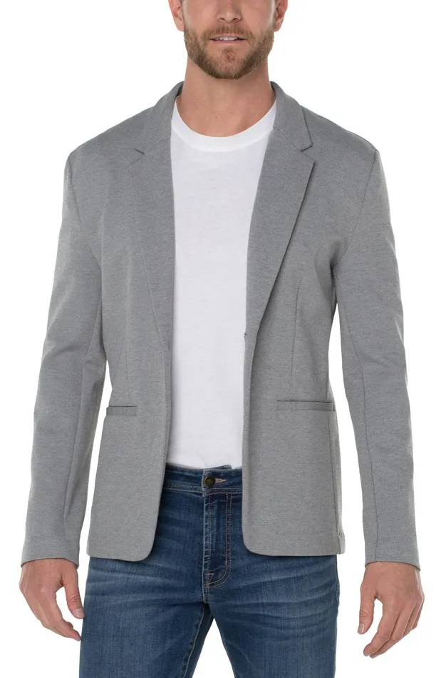 Mens Liverpool Los Angeles Jackets and Blazers MODERN BLAZER Heather Grey