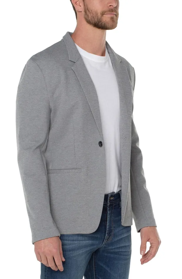 Mens Liverpool Los Angeles Jackets and Blazers MODERN BLAZER Heather Grey