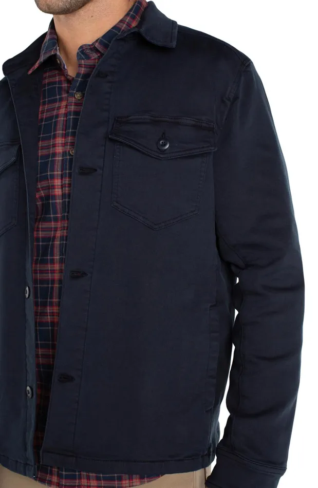 Mens Liverpool Los Angeles Jackets and Blazers SHIRT JACKET Navy