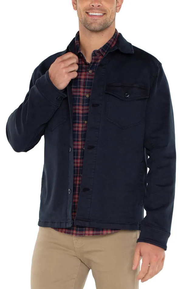 Mens Liverpool Los Angeles Jackets and Blazers SHIRT JACKET Navy