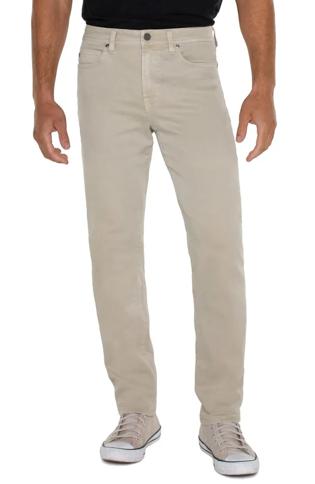 Mens Liverpool Los Angeles Jeans KINGSTON MODERN STRAIGHT COLORED DENIM Dove