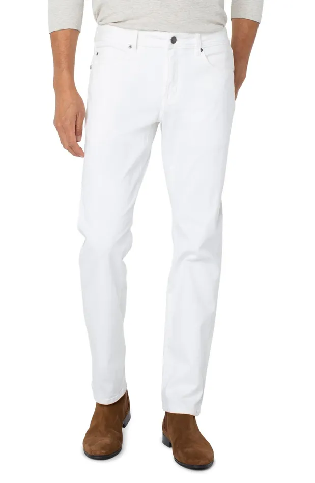 Mens Liverpool Los Angeles Jeans KINGSTON MODERN STRAIGHT COLORED DENIM Porcelain Mens Liverpool Los Angeles Jeans KINGSTON MODERN STRAIGHT COLORED DENIM Porcelain