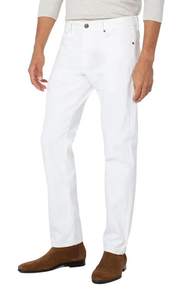 Mens Liverpool Los Angeles Jeans KINGSTON MODERN STRAIGHT COLORED DENIM Porcelain