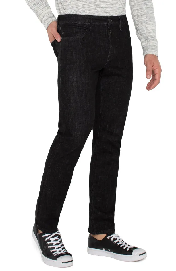 Mens Liverpool Los Angeles Jeans KINGSTON MODERN STRAIGHT COMFORT STRETCH Black Rinse Mens Liverpool Los Angeles Jeans KINGSTON MODERN STRAIGHT COMFORT STRETCH Black Rinse