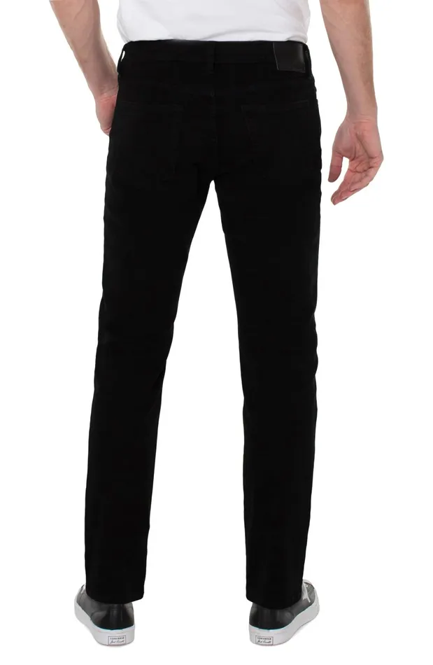 Mens Liverpool Los Angeles Jeans KINGSTON MODERN STRAIGHT COMFORT STRETCH ECO Jet Black