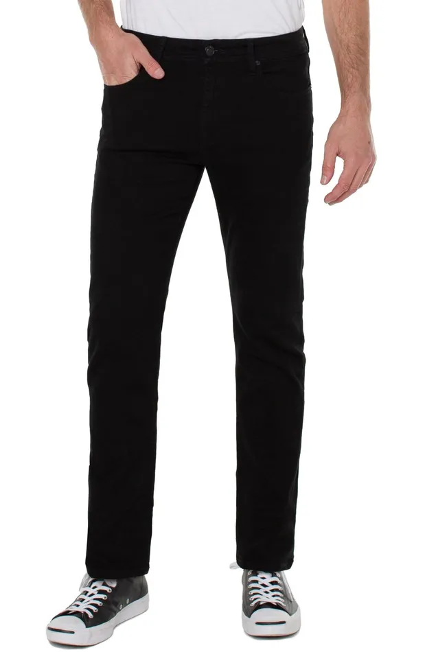 Mens Liverpool Los Angeles Jeans REGENT RELAXED STRAIGHT ECO Jet Black